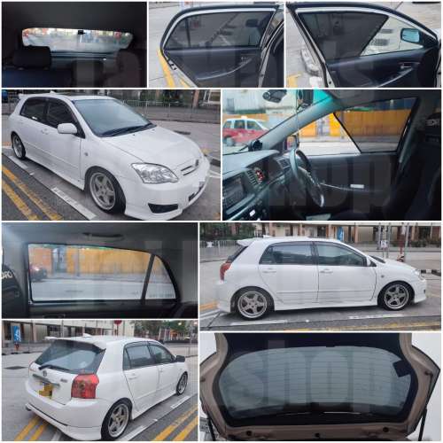 Toyota Corolla Touring Fielder 全車磁石濾光窗網太陽擋