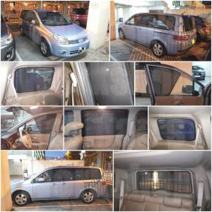 Nissan Lafester 全車磁石濾光窗網太陽擋