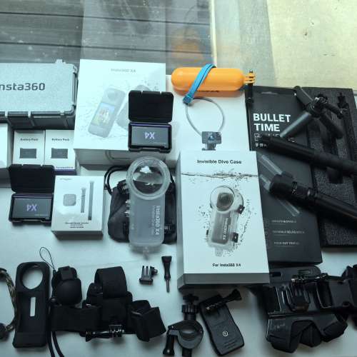 Insta360 X4 全景相機(全新只拆咗盒未用過)（連遙控器）潛水殼 (運動相機/Action C...