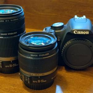 Canon  500D  &  Canon EF-S 18-55mm  & Canon EF-S  55-250mm
