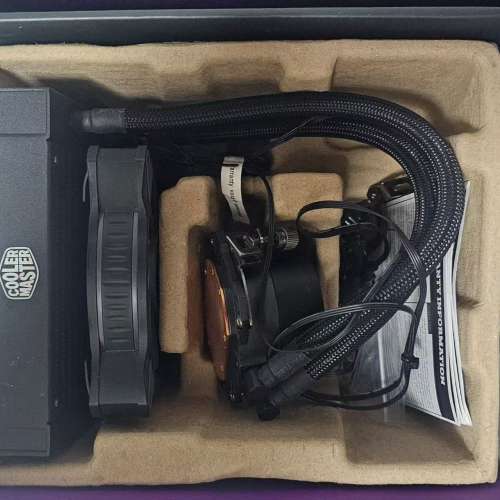 CoolerMaster ML120L V2 RGB水冷散热器全套及配件