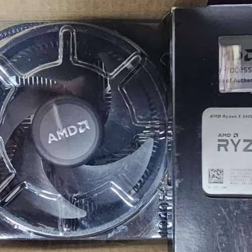 AMD Ryzen 5 2600X全套连风扇