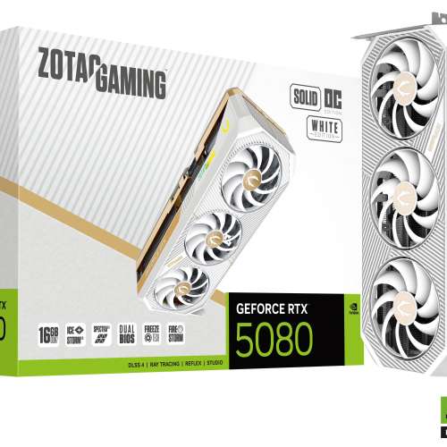 [行貨]ZOTAC GAMING GeForce RTX 5080 SOLID OC White Edition