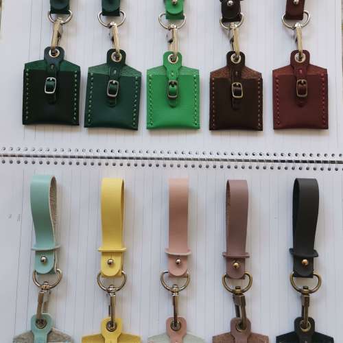 【朗屏】迷你 八達通皮套 卡套 自家設計及手工製作 禮物 Handmade Leather Mini Oc...