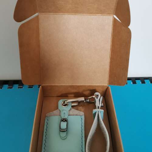 【朗屏】迷你 八達通皮套 卡套 自家設計及手工製作 禮物 Handmade Leather Mini Oc...