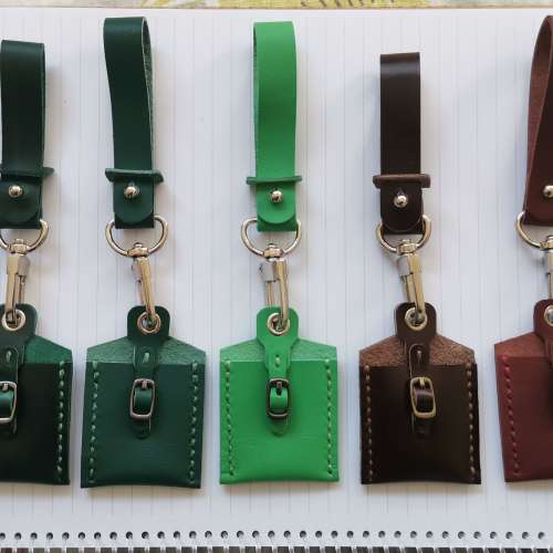 【朗屏】迷你 八達通皮套 卡套 自家設計及手工製作 禮物 Handmade Leather Mini Oc...