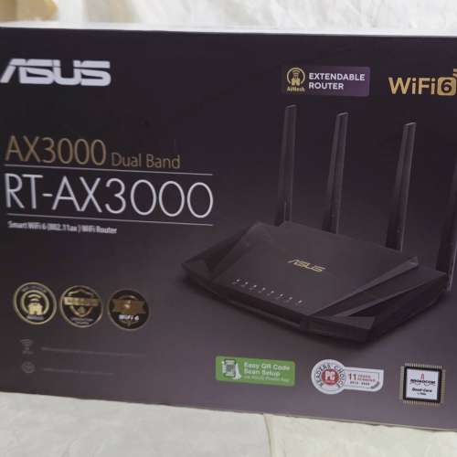 ASUS RT-AX3000 V2 AX3000 雙頻 WiFi 6 無線路由器 ROUTER