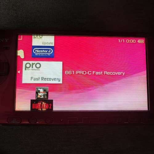 出售Sony Psp3000紅色香港行貨全套連盒