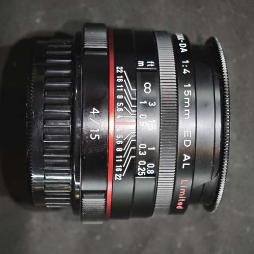 pentax 15/4 HD DA AL ED Limited PK K 15mm 賓得  冇盒冇單 鏡片完好無損 通透 對...