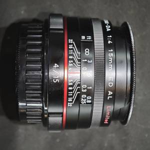 pentax 15/4 HD DA AL ED Limited PK K 15mm 賓得  冇盒冇單 鏡片完好無損 通透 對...