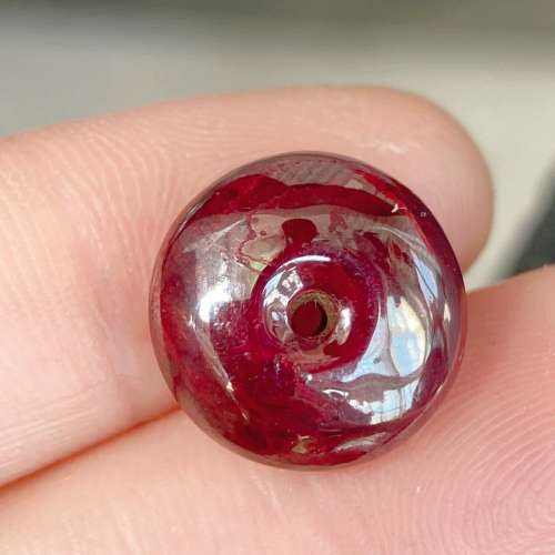 原礦原石朱沙平安扣