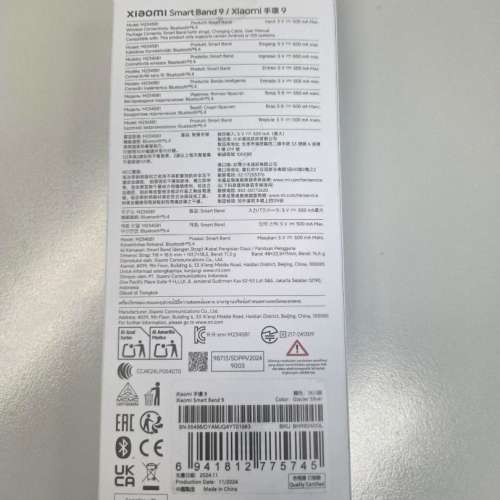 小米手環 Xiaomi Smart Band 9 - Silver (冰川銀)