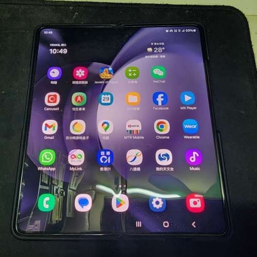 新淨99%新samsung fold 5 12+1TB 雙卡港行黑色送buds pro或智能手錶一隻