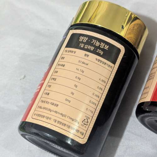 韓國6年根紅參活力Plus 紅參膏，250g大罐裝