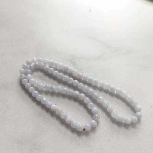 緬甸A貨翡翠紫羅蘭6mm頸鏈或手鏈