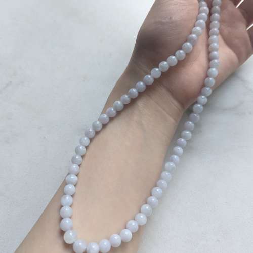 緬甸A貨翡翠紫羅蘭6mm頸鏈或手鏈