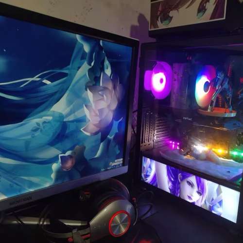 Intel® Core™ i7 第10 代 高端水冷電競遊戲/剪片電腦主機，頂配16G 記憶體，4G 遊...