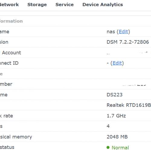 [有保] Synology DS223 NAS 2 Bay