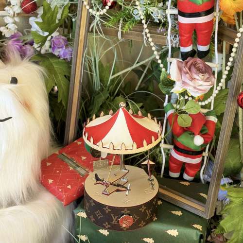 390 【聖誕禮物 鱻LV飛機旋轉音樂盒】