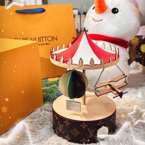 390 【聖誕禮物 鱻LV飛機旋轉音樂盒】