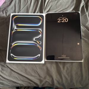 99%新iPad Pro 11 inch m4 lte 256GB battery health 100% battery cycle only 33