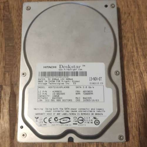 Hitachi  160G 硬碟