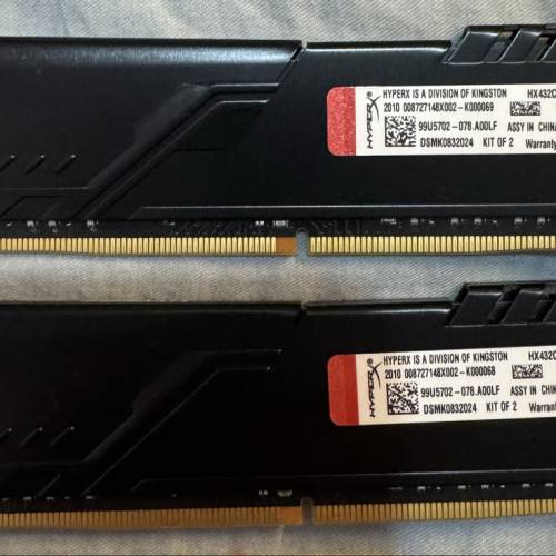 Kingston HyperX FURY Memory Black 16GB Kit (2x8GB)