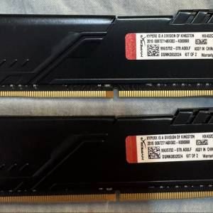 Kingston HyperX FURY Memory Black 16GB Kit (2x8GB)