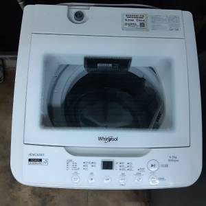 8成半新Whirlpool惠而浦珍珠白洗衣機