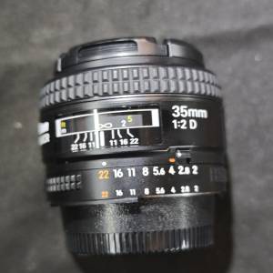 Nikon 35/2 AF D 尼康 35mm  35 F2 98%new 鏡片通透冇花冇霉  對焦正常 冇盒冇單冇...