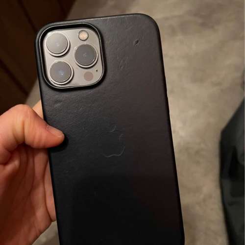 Iphone 13 pro max Graphite 256GB連magsafe黑色皮保險殼