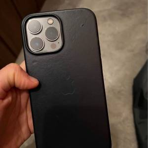 Iphone 13 pro max Graphite 256GB連magsafe黑色皮保險殼