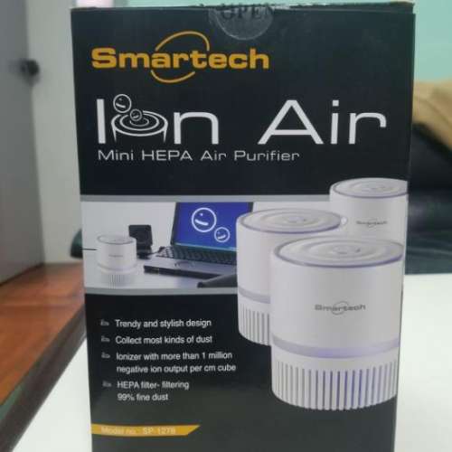 SMARTECH SP-1278  &ldquo;Ion Air&rdquo; 迷你HEPA負離子空氣淨化機