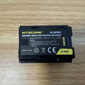 Nitecore NC-BP003 (Fujifilm NP-W235 副廠電)