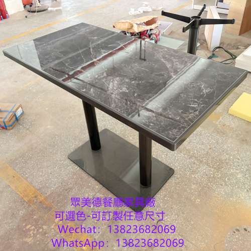 四人位二人位餐枱訂做,港式茶餐冰室餐館桌子訂造,抽桶分隔餐檯訂做廠家,顏色可選尺...