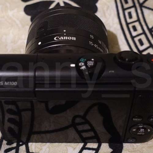 極新 Canon 黑色 EOS M100+ EF-M 15-45mm f/3.5-6.3 IS STM 鏡頭 專業無反相機 (合...