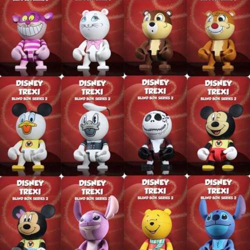全新 Disney Trexi Blind Box Series 2 Trexi 圓頭盒玩系列