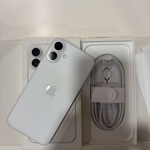 大機iPhone 16 plus 256gb，港行雙卡，電池健康度100，完美冇花，全套齊原廠保養至...