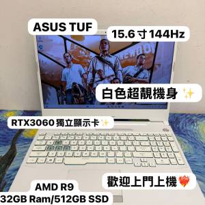 （RTX3060🤩ASUS TUF性價比高 AMD CPU 打機一流)ASUS Ryzen 9 5900HX/8,16,32GB Ra...