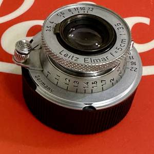 Leica Leitz 5cm f/1:3.5 Red Scale Collapible len