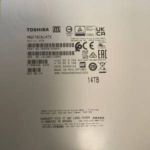 Toshiba 14TB 3.5 HDD