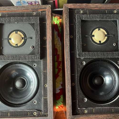 Harbeth LS3/5A Limited Edition Matched Pair Speaker ( Ebony) with Rogers AB1