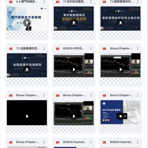 《家sir Daytrade 投資初階班Pro Trader Academy》《家sir Daytrade 投資進階班Pro...