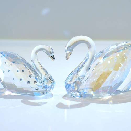 施華洛世奇水晶愛天鵝雕像 Swarovski Crystal Love Swan Figurine 1143414