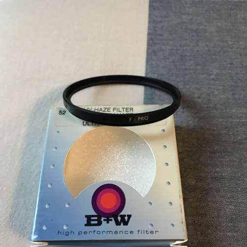 B+W 52mm F-pro filter