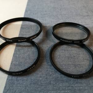 Nikon L37c 62mm x 2 + 52mm x2 + 52mm cross filter