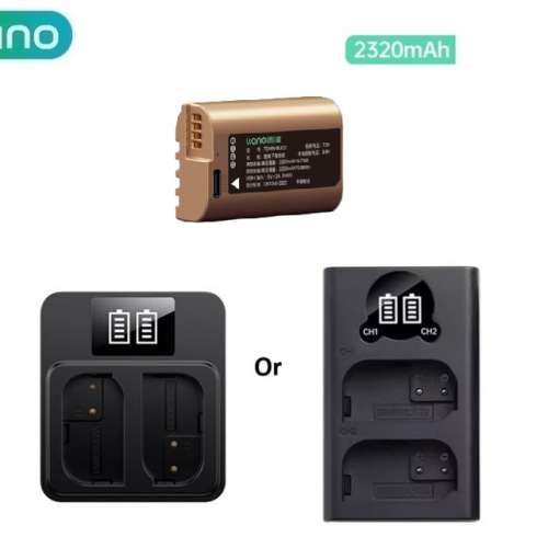 LLANO DMW-BLK22 Type Lithium-Ion Battery Pack with USB-C 代用鋰電池連顯電量雙...
