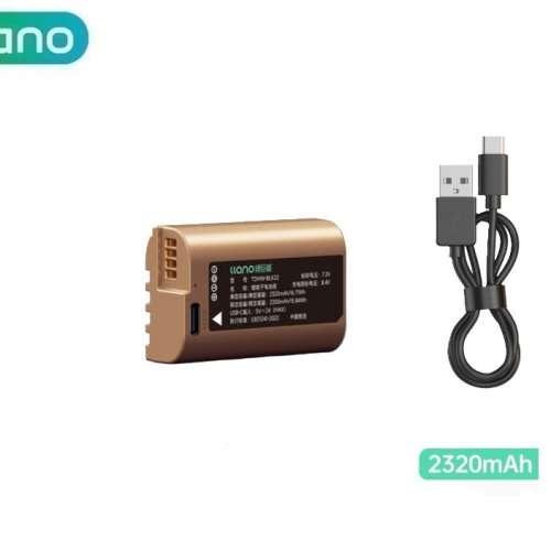 LLANO DMW-BLK22 Type Lithium-Ion Battery Pack with USB-C 代用鋰電池連顯電量雙...