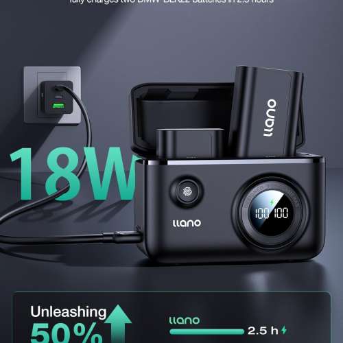 LLANO Panasonic DMW-BLK22 Lithium-Ion Battery Pack With Fast Dual Charger