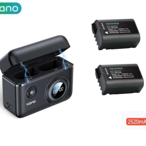 LLANO DMW-BLK22 Lithium-Ion Battery Pack With Fast Dual Camera Battery Charger